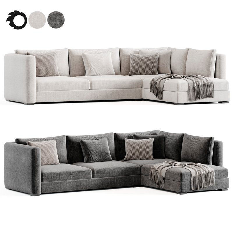 Blake Large Open End Corner Sofa by loomloft - Image 2