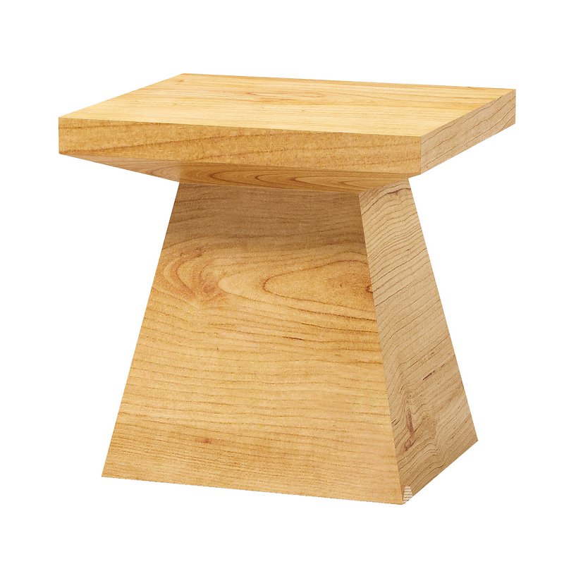 Modern Side Table in Natural Oak - Image 1