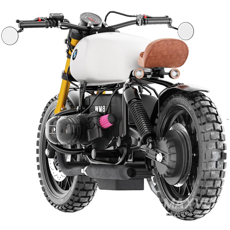 white bmw motorcycle r80 - Image 2