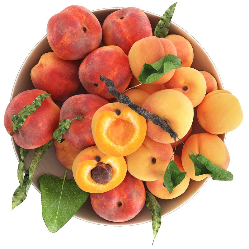 bowl of apricots and peaches - Image 5