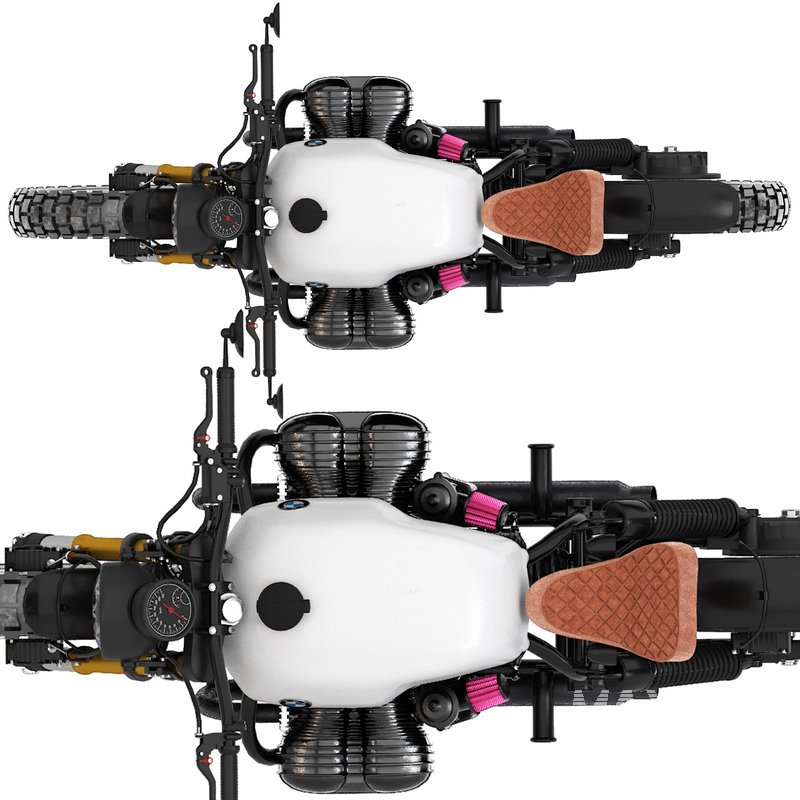 white bmw motorcycle r80 - Image 3