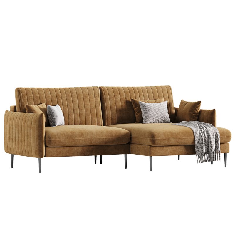Svaut velvet Sofa - Image 3