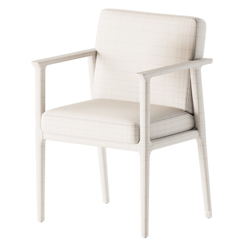 Solid Wood Arm Chair - Image 3