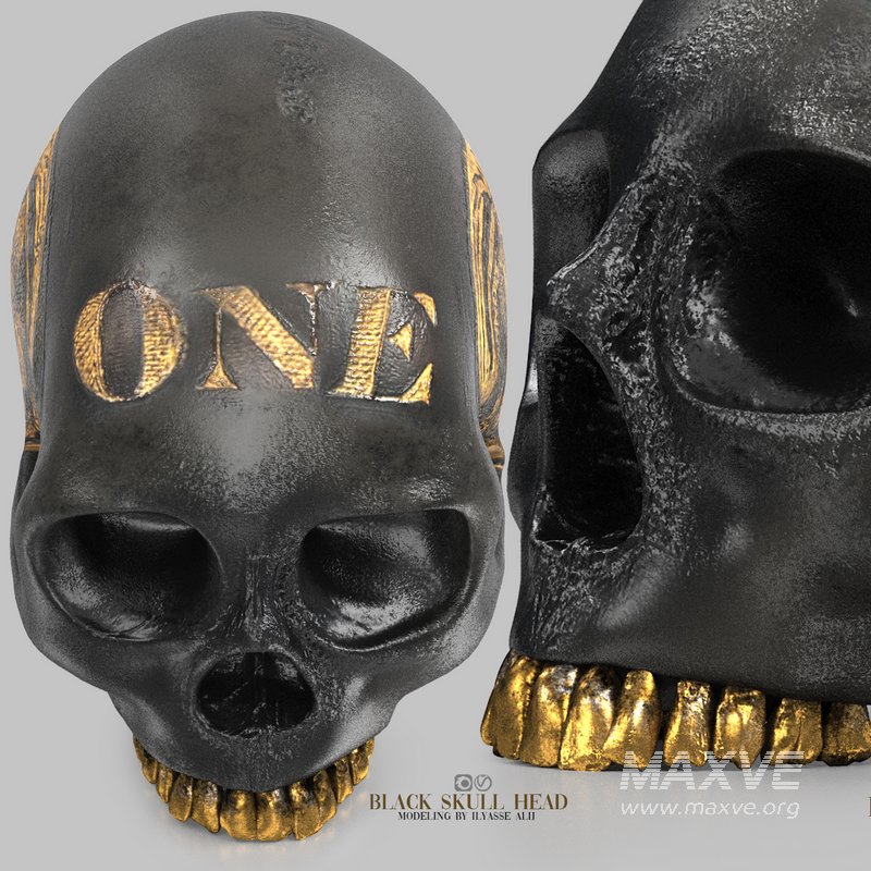 black skull head - Image 5