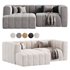 Langham Channel Tufted 2 Piece Modular Sectional Sofa - Thumbnail 2