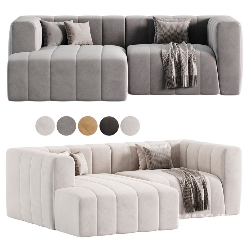 Langham Channel Tufted 2 Piece Modular Sectional Sofa - Image 2