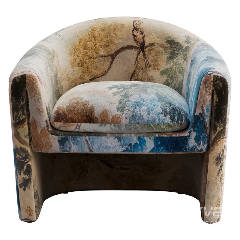 Willow Jacquard Sculptural Chair - Image 2