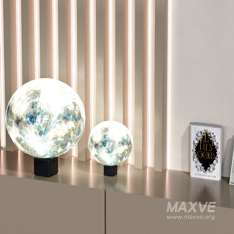 Minimalistic TV wall with a stone surface - Image 5