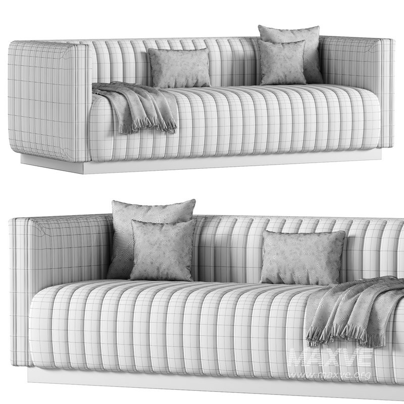 Conjure Channel Tufted Velvet Sofa - Image 3