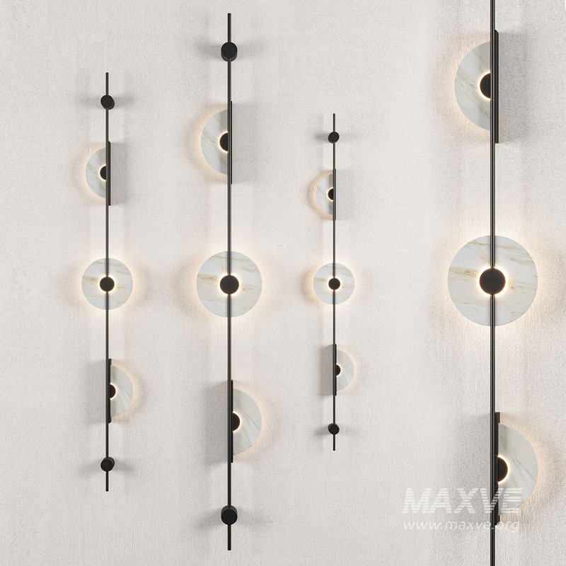 Alabaster Wall Sconce Black - Image 4