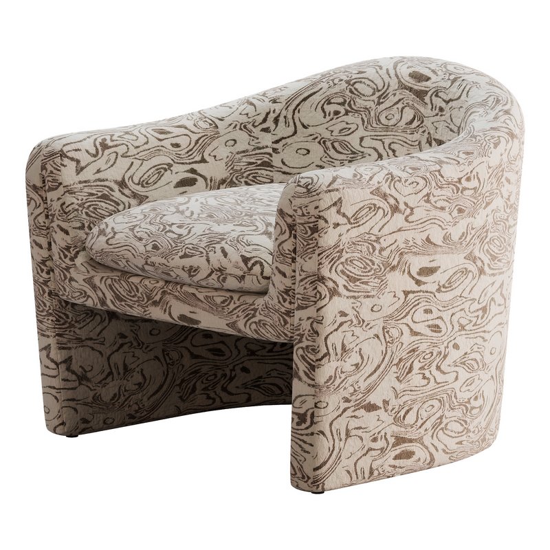 Willow Jacquard Sculptural Chair - Image 5