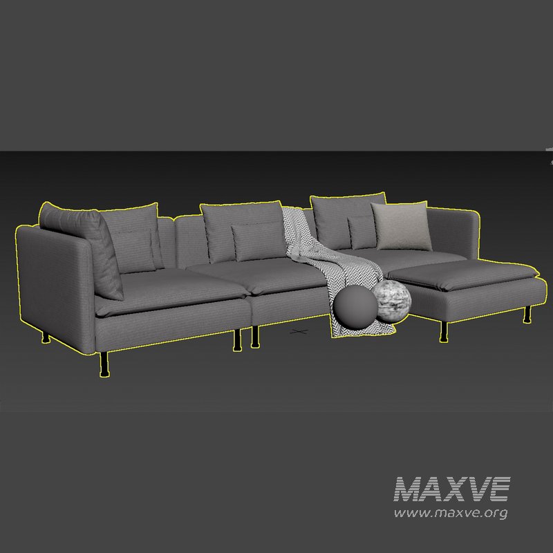 Ikea SODERHAMN section 4 seat - Image 5