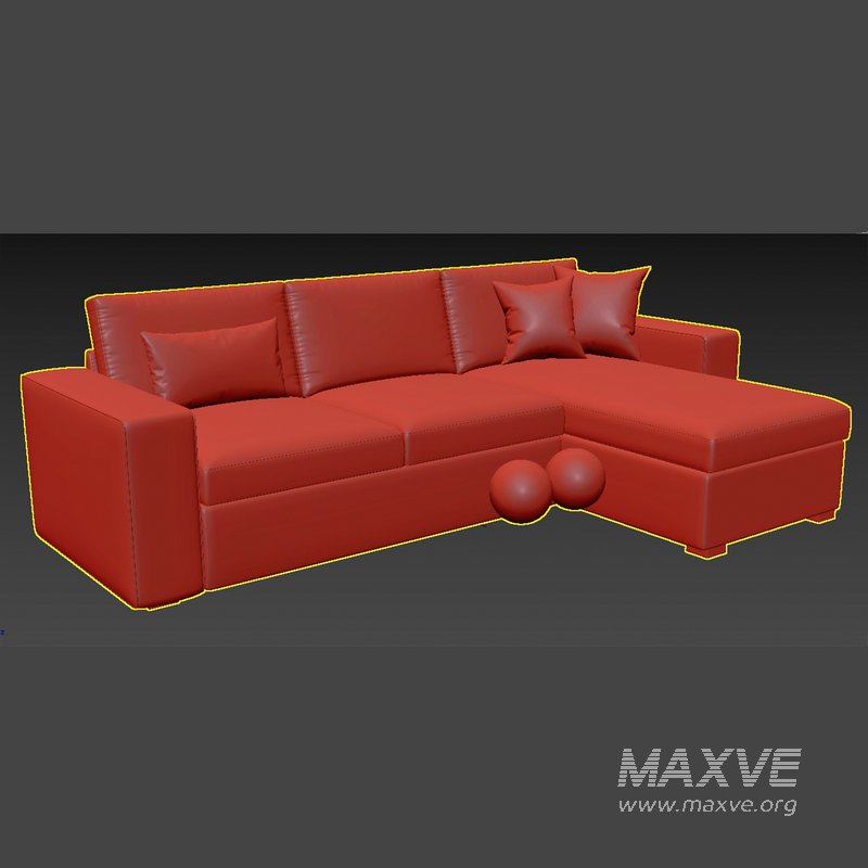 KIVIK 3 seat Sofa and chaise longue by ikea - Image 4