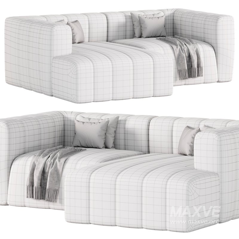 Langham Channel Tufted 2 Piece Modular Sectional Sofa - Image 4