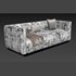 Conjure Channel Tufted Velvet Sofa - Thumbnail 4