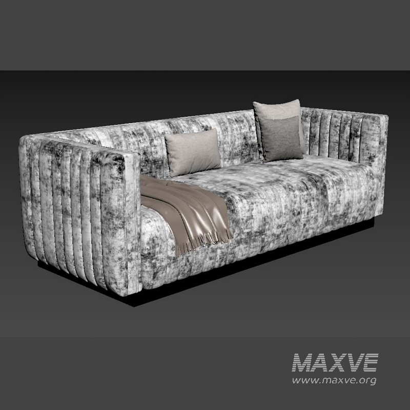 Conjure Channel Tufted Velvet Sofa - Image 4