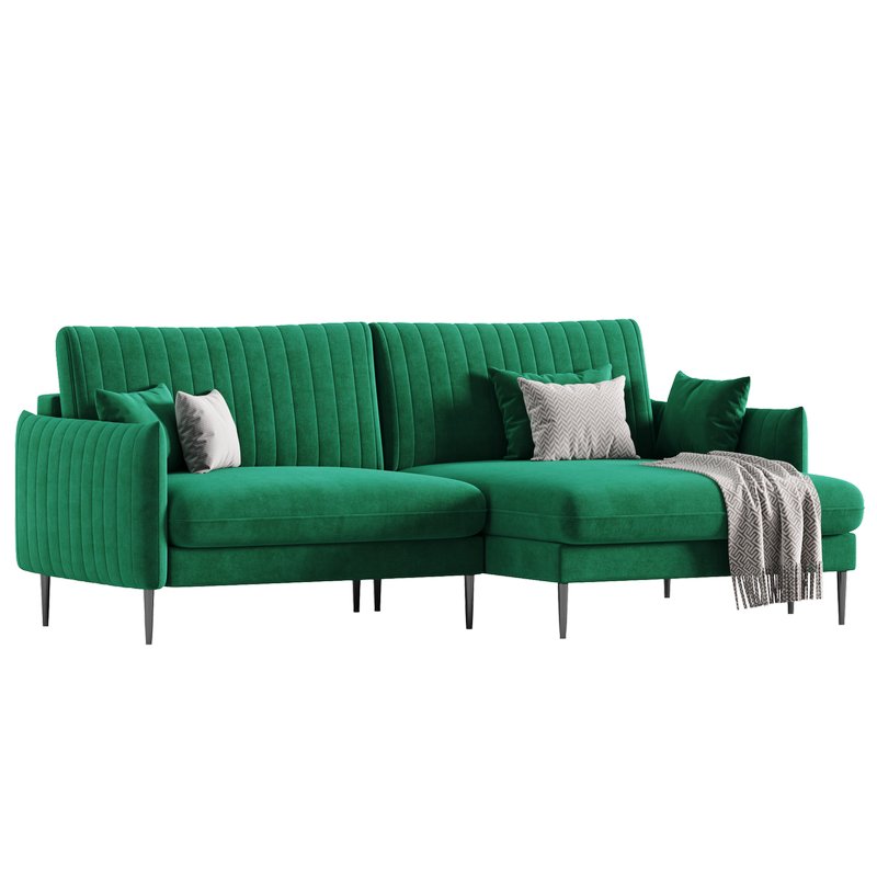 Svaut velvet Sofa - Image 9