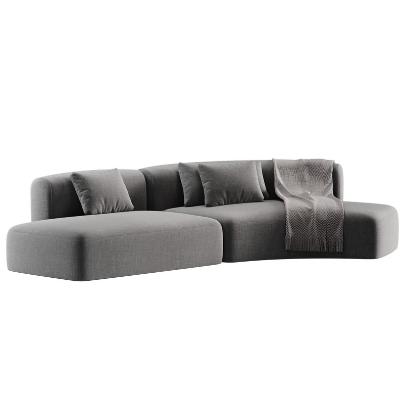 Cosy Curve Sofa 01 - Image 6
