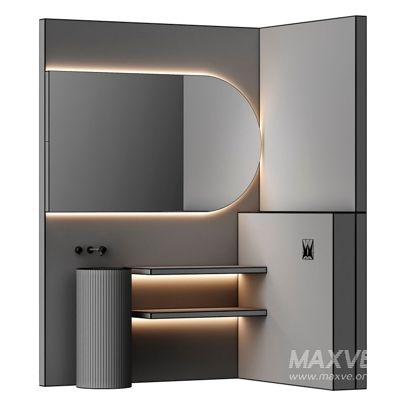 Modern minimalist bathroom furniture - Image 5