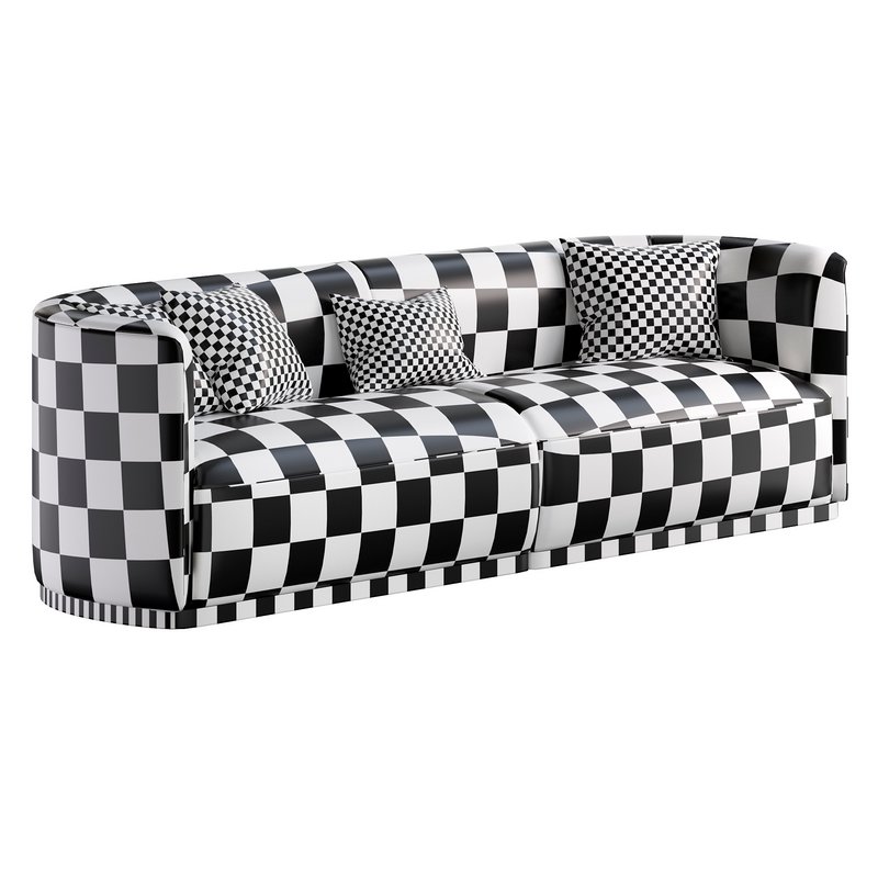 Contemporary Hand Tailored Sofa with Round Edges 2 - Image 5