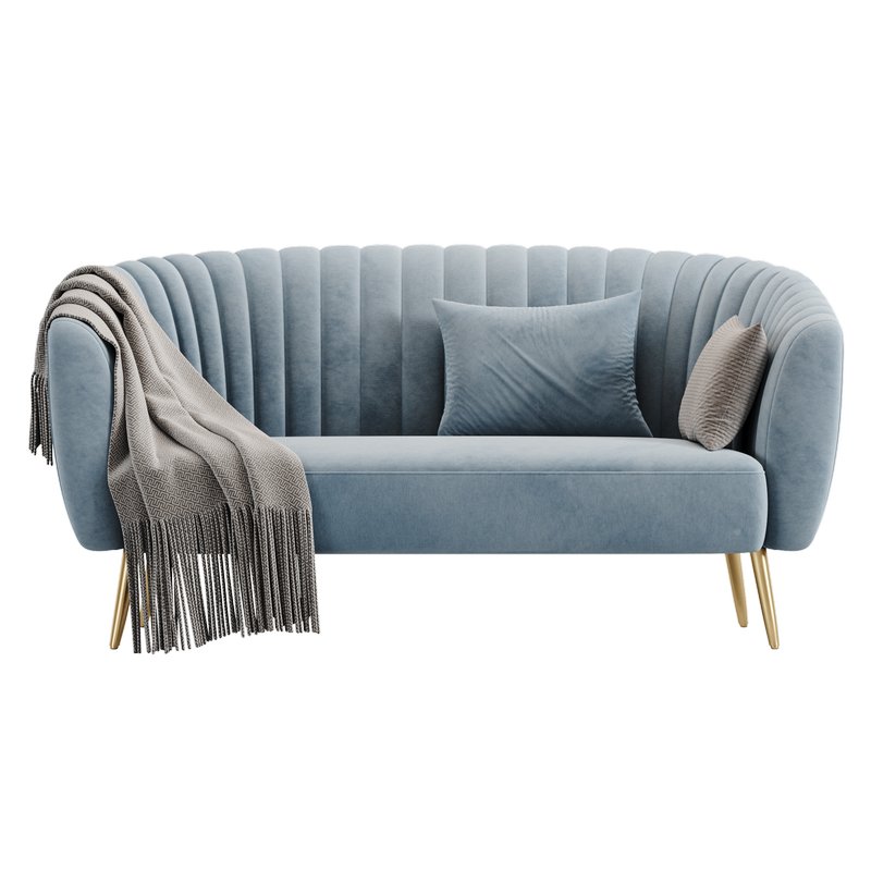 Sofa By Silver Orchid Albany - Image 6