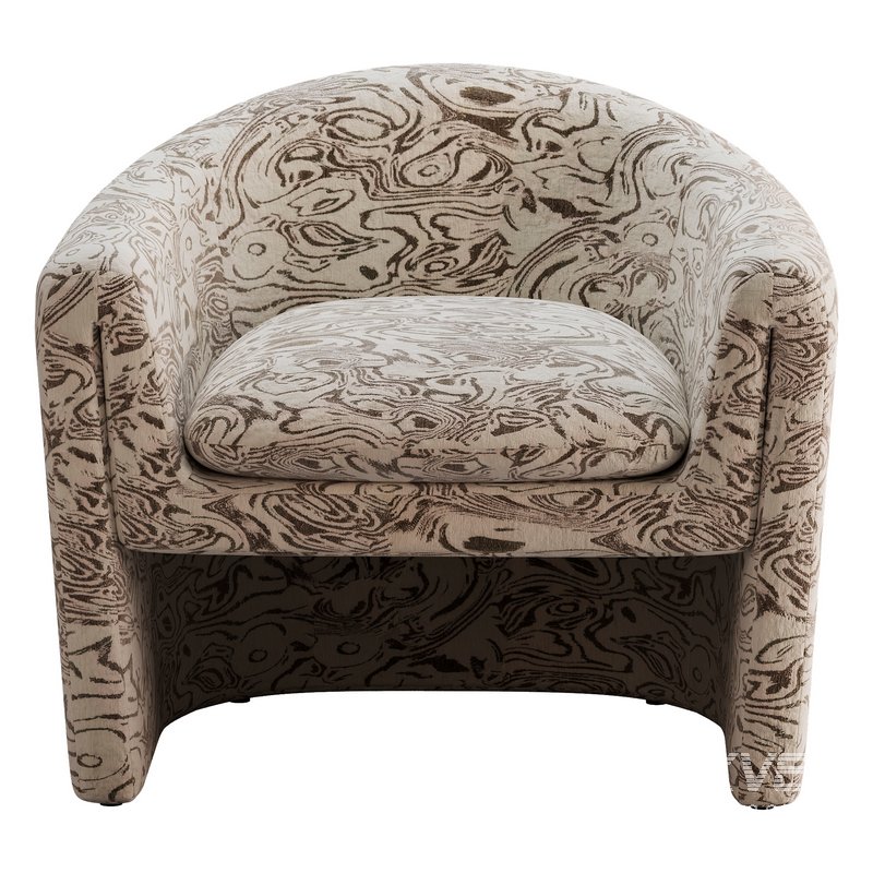 Willow Jacquard Sculptural Chair - Image 6