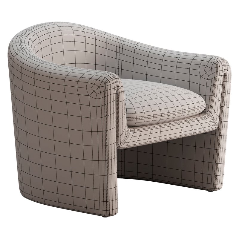 Willow Jacquard Sculptural Chair - Image 7