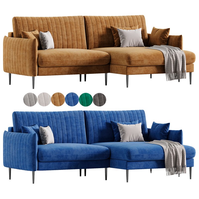 Svaut velvet Sofa - Image 12