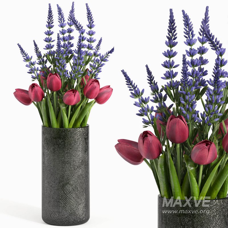 bouquet set04 tulip flower - Image 1