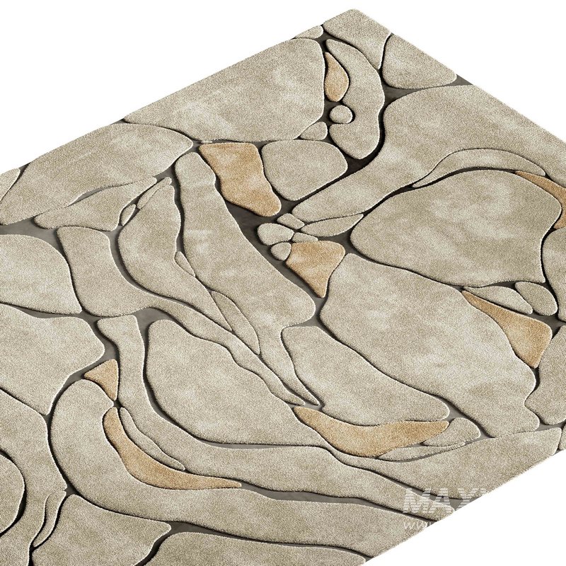 Nina Takesh Aude Teal & Ivory Rug - Image 2