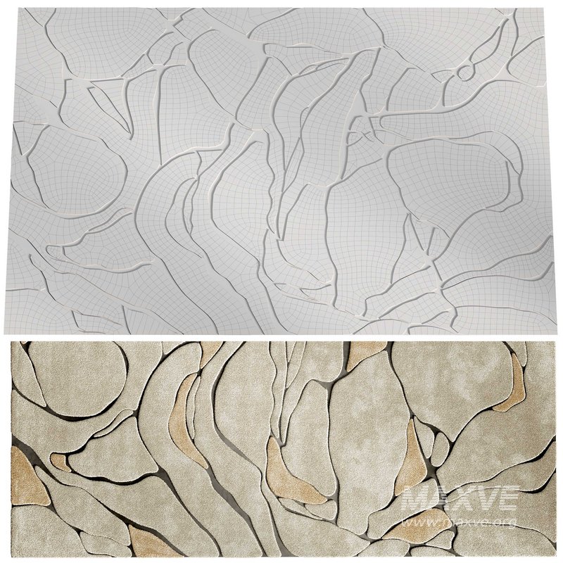 Nina Takesh Aude Teal & Ivory Rug - Image 3