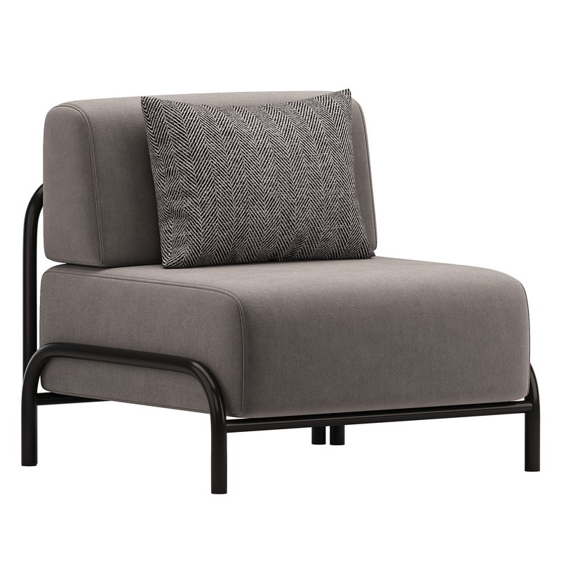 Fauteuil polyester, Thomes - Image 3
