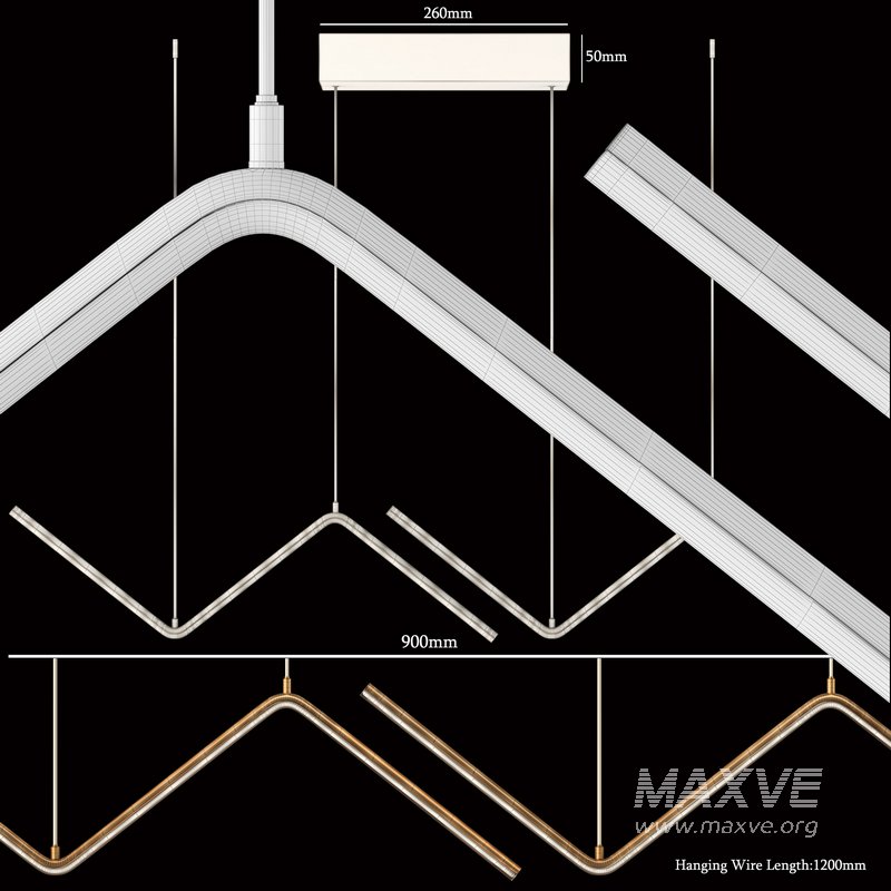 LED Minimalist Chandelier - Image 4