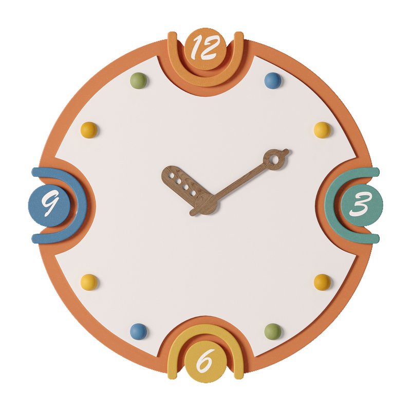 Minimalist Silent Wall Clock for Kids Bedroom - Image 1