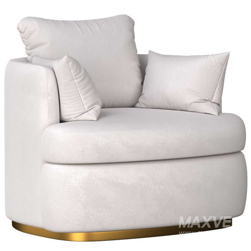 Wide_Linen_Swivel_Barrel_Chair - Image 1