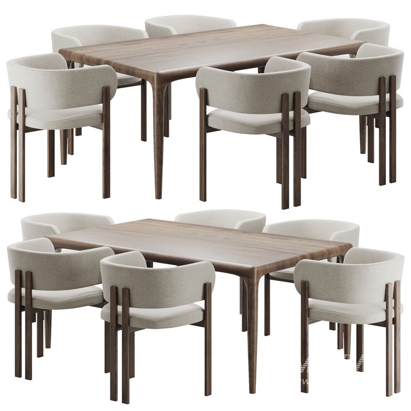 Dinning chair and table150 - Image 1