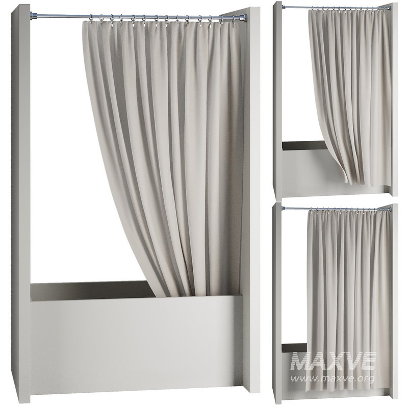 Bathroom Curtain 3 Set - Image 1