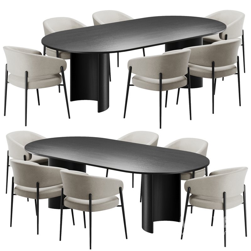 Dinning chair and table157 - Image 1