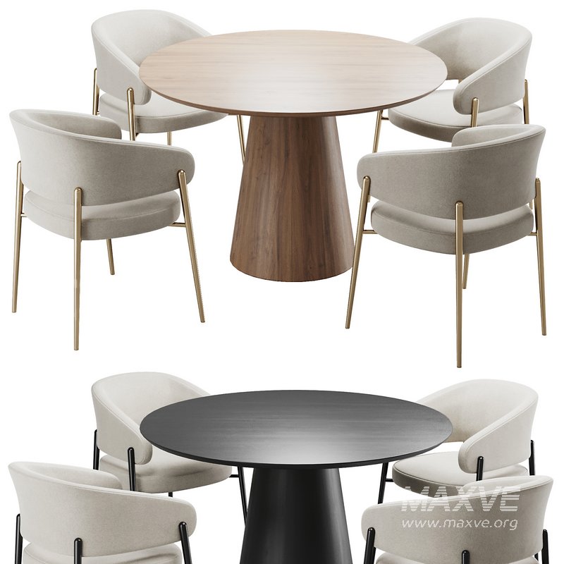 Dinning chair and table158 - Image 1