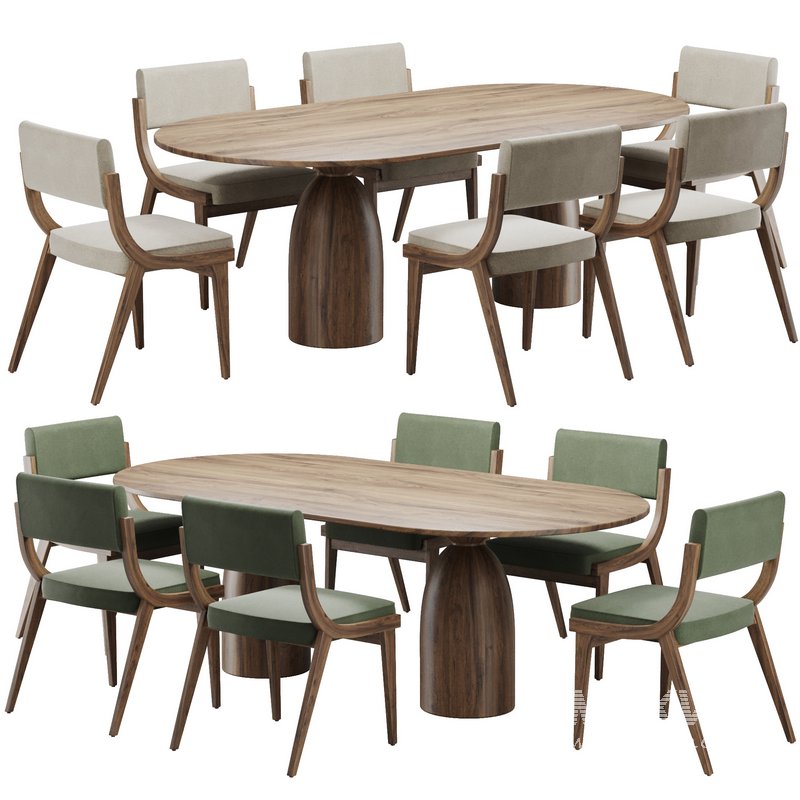 Dinning chair and table152 - Image 1