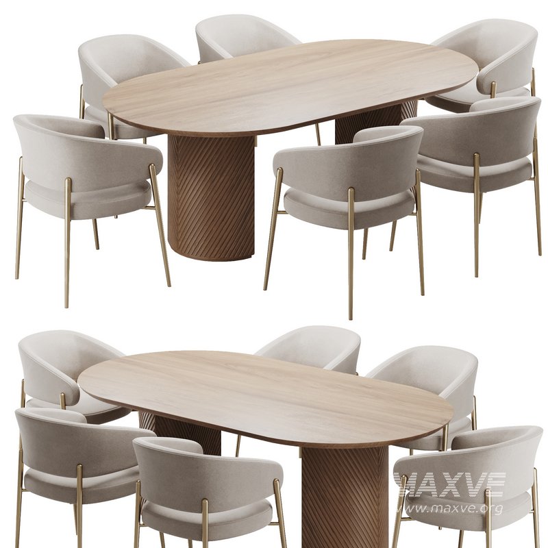 Dinning chair and table159 - Image 1
