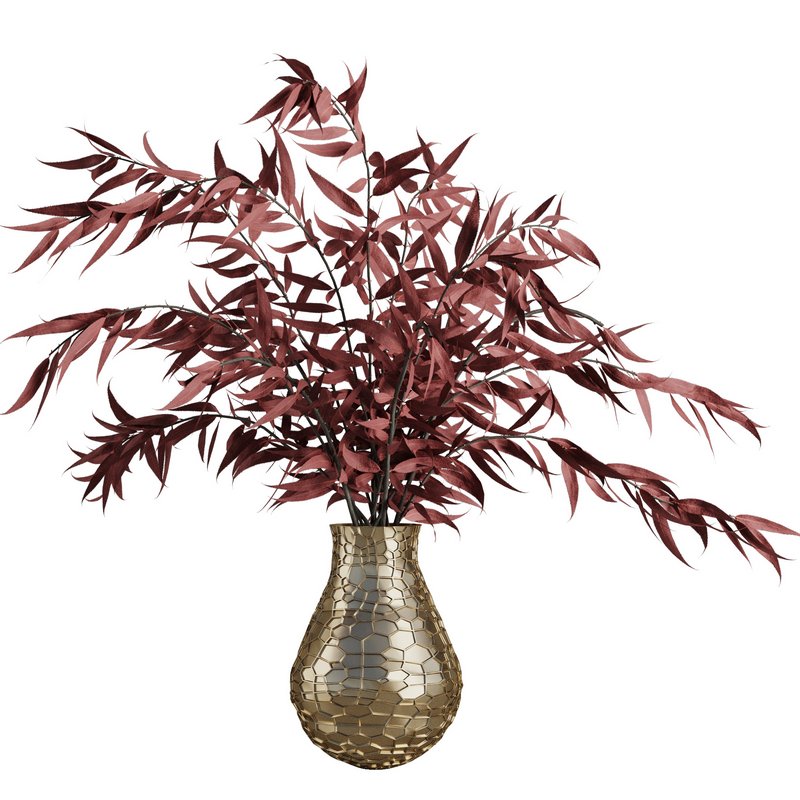 Red branches vase Set44 - Image 1