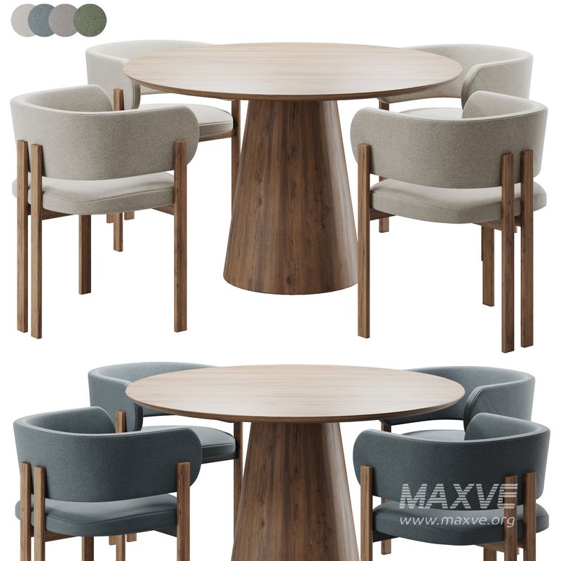Dinning chair and table154 - Image 1