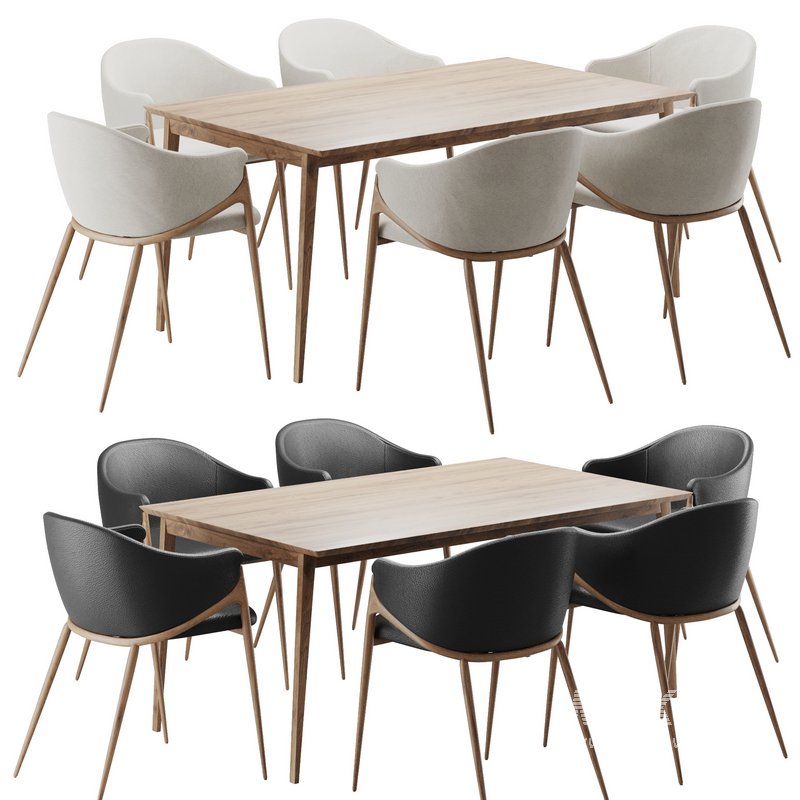 Dinning chair and table151 - Image 1