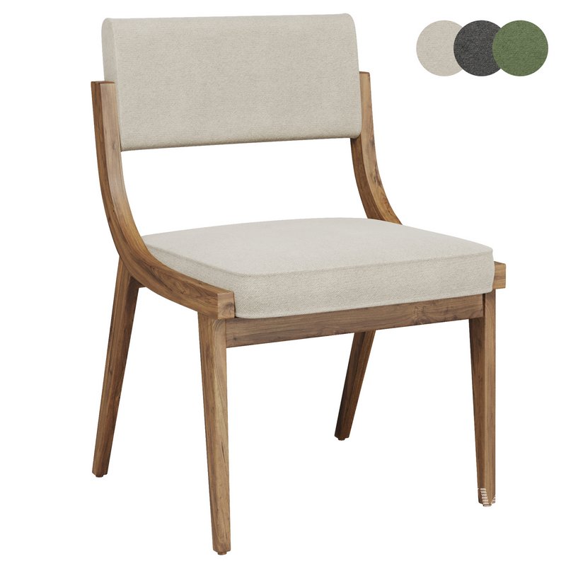 Wood Framed Dining Chair - Image 1