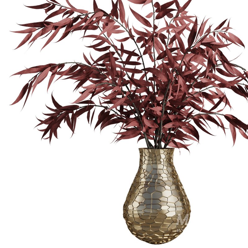 Red branches vase Set44 - Image 2