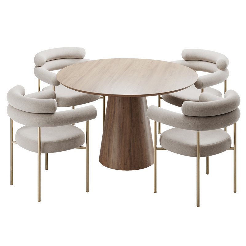 Dinning chair and table160 - Image 3