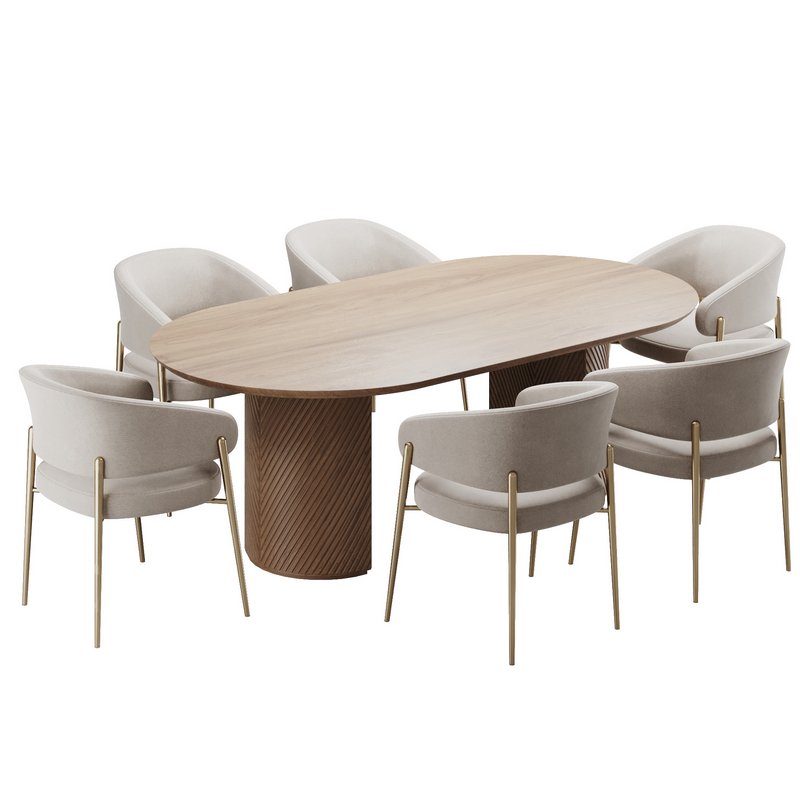 Dinning chair and table159 - Image 2