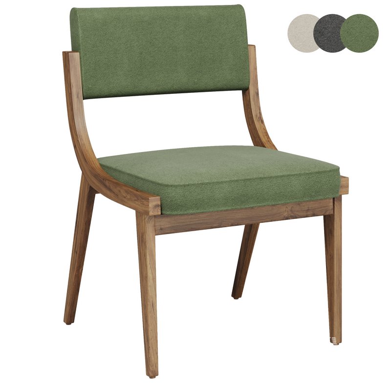 Wood Framed Dining Chair - Image 3