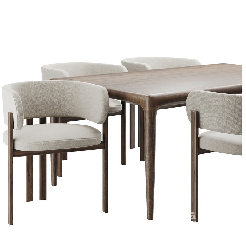 Dinning chair and table150 - Image 6